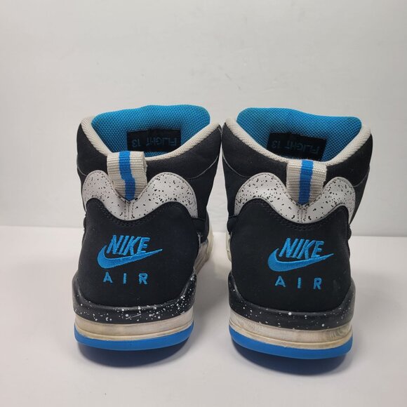 Nike Air Flight 13 Mid Men's Black Photo Blue Sneakers 579961-001 US Size 9.5 - Picture 4 of 8